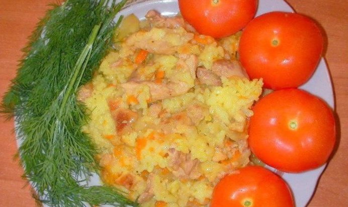 Плов со свининой в мультиварке