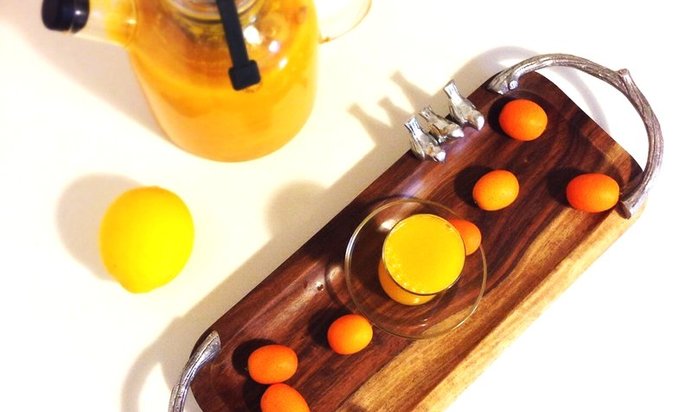 Облепиховый нечайный чай с имбирем