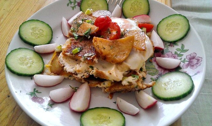 Яичница королевская