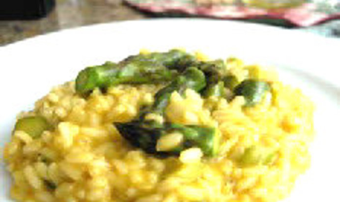 Ризотто со спаржей