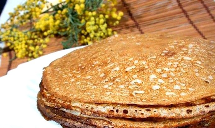 Тонкие воздушные блинчики на кефире
