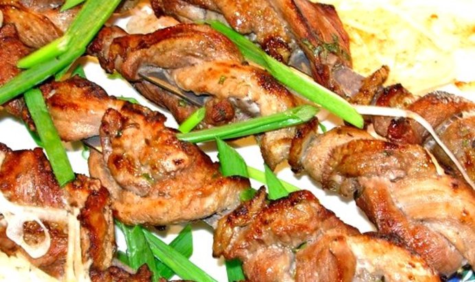 Шашлык из трех видов мяса