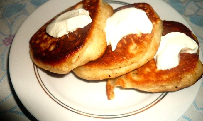 Оладьи с овсяными отрубями