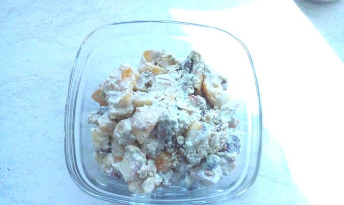 Полезная овсянка с фруктами