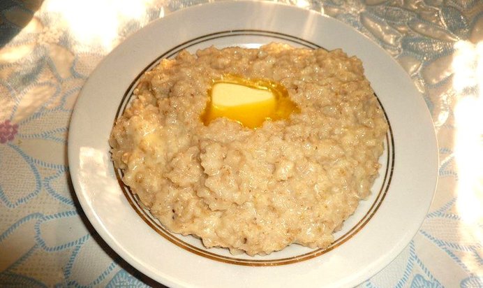 Овсяная каша с сыром