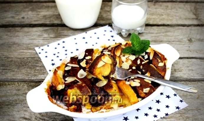 Хлебный пудинг из кулича