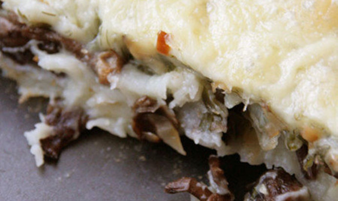 Картофельная запеканка с грибами