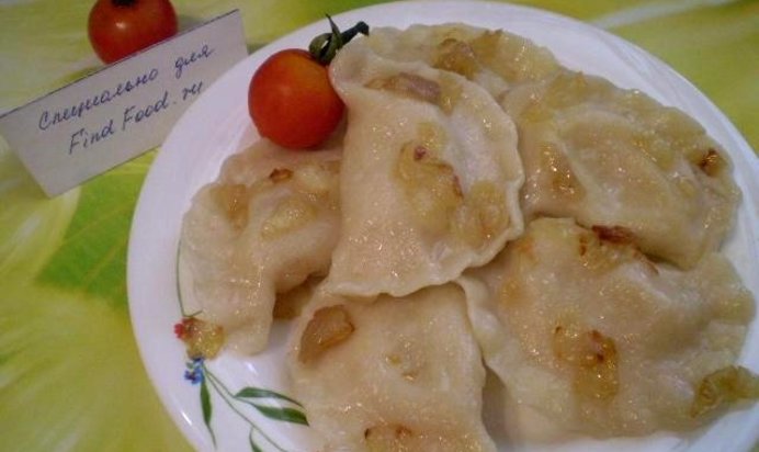 Вареники с картофелем и луком