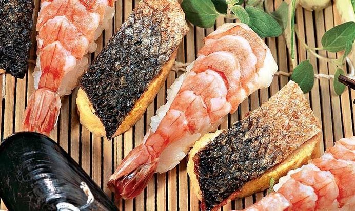 Нигири-суши с креветками