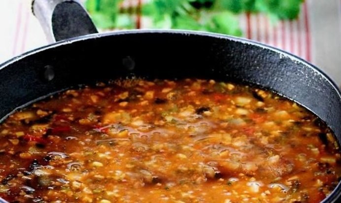 Постный суп харчо