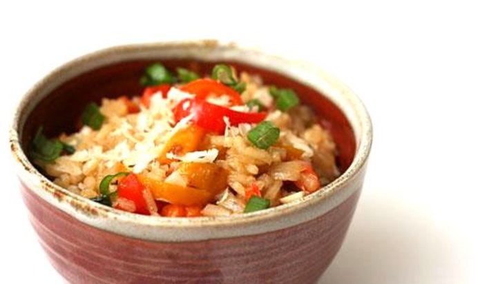 Ризотто с болгарским перцем