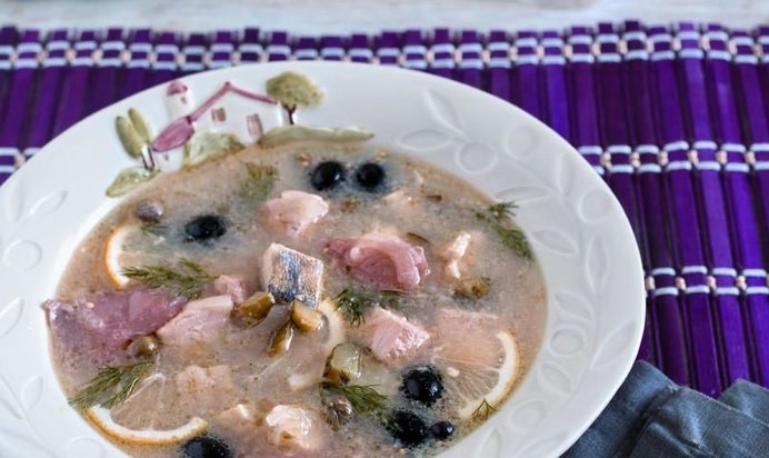 Сборная рыбная солянка