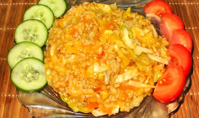 Ленивые голубцы с фаршем