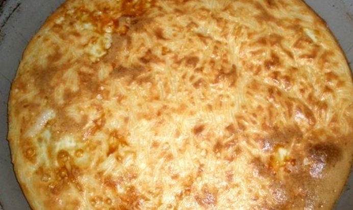 Запеканка из вермишели с яйцом