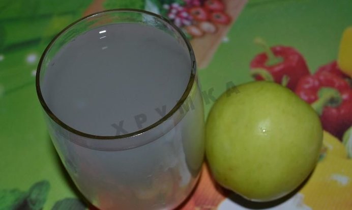 яблочный кисель из яблок