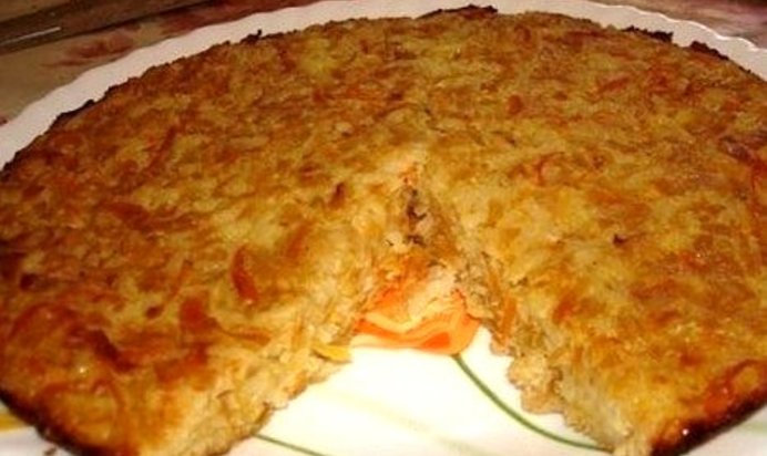 Капустная запеканка с рисом