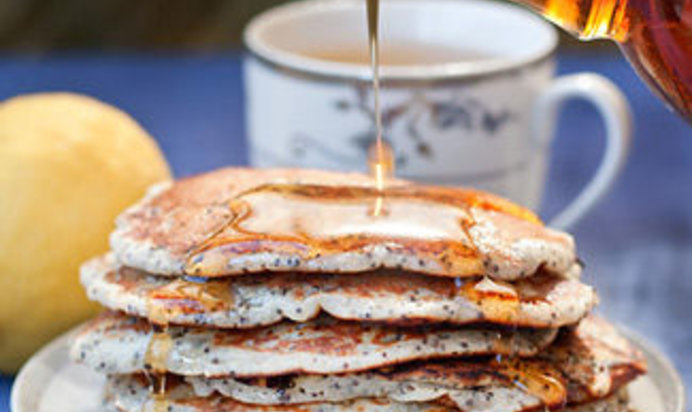 Лимонно-маковые оладьи