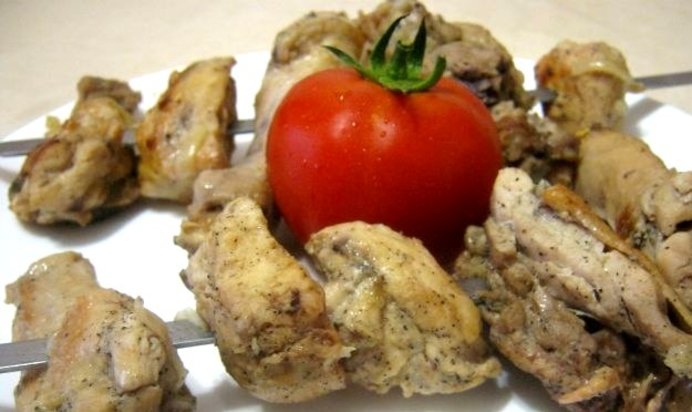 Шашлык из курицы с уксусом
