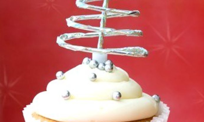 Новогодние маффины с белым и темным шоколадом