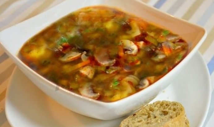Постная солянка грибная