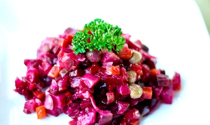 Винегрет с опятами