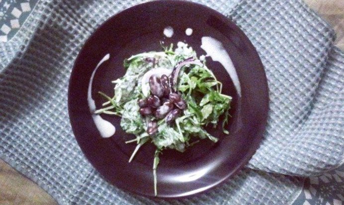 Тосканский салат с красной фасолью