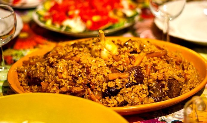 Плов с бараниной в духовке