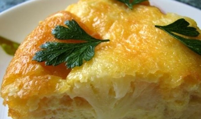 Запеканка из цветной капусты с яйцом