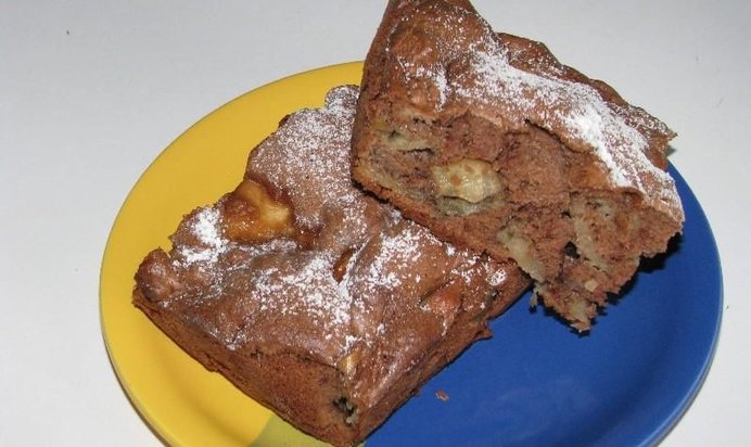 Шарлотка шоколадная