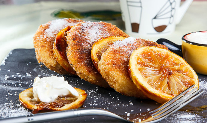 Лимонные сырники