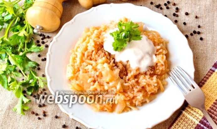 Ленивые голубцы в мультиварке