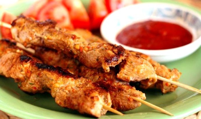 Шашлык из индейки в имбирном соусе