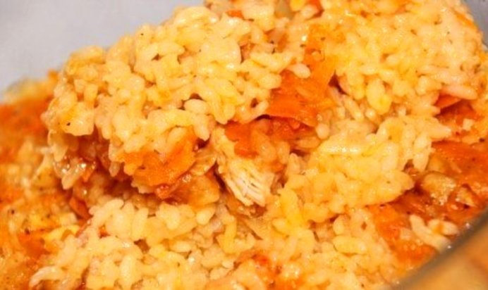 Плов в микроволновке с курицей