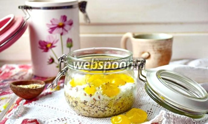 Ленивая овсянка с кумкватом