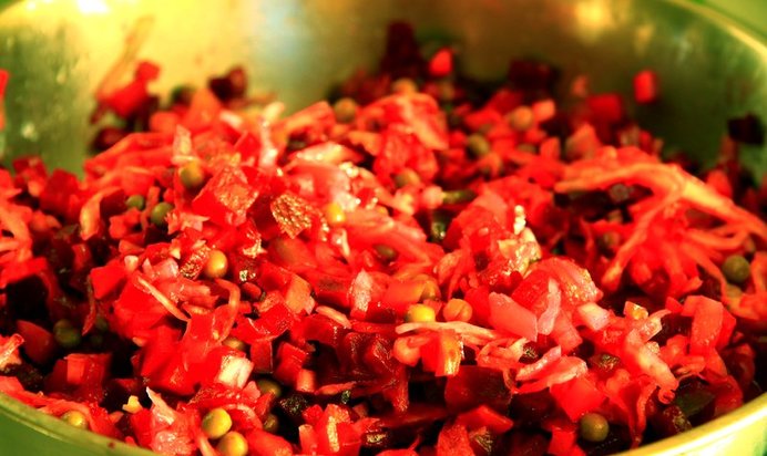 Винегрет классический с запеченными овощами