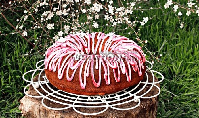 Творожно-кукурузный кекс с ежевикой