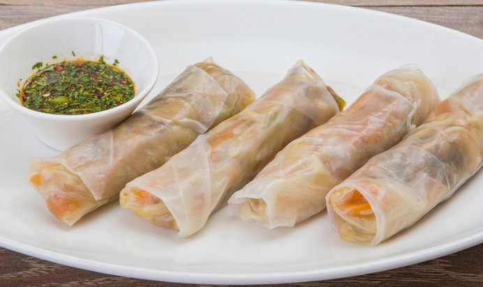 Идеальное постное блюдо: овощи в рисовой бумаге