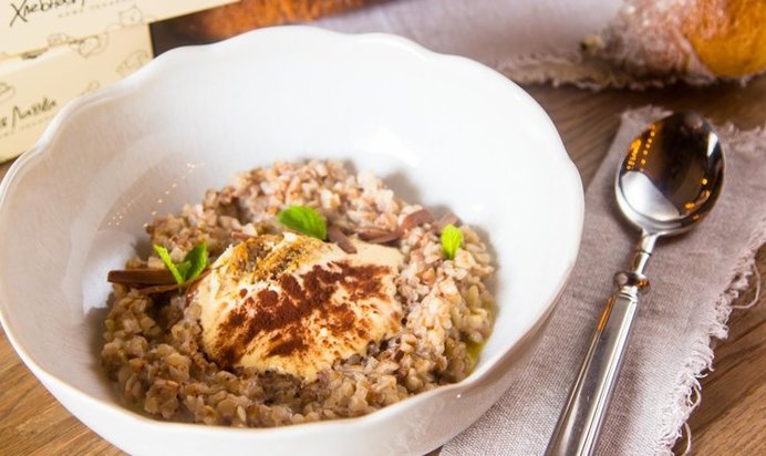 Гречневая каша с тирамису