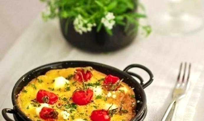 Фриттата с помидорами