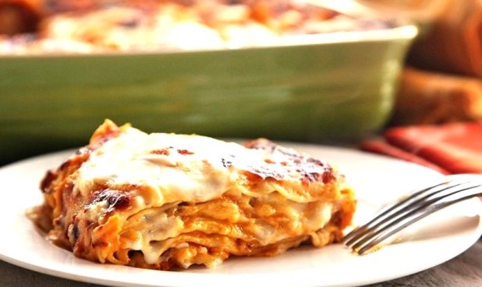 Лазанья с тыквой