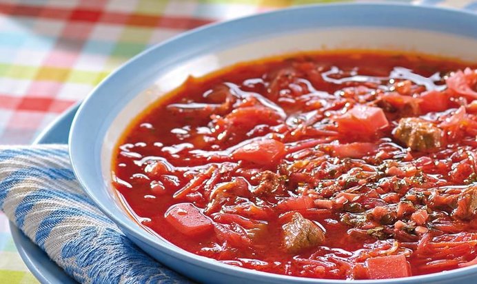 Украинский борщ на наш манер