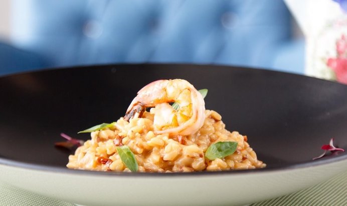 Ризотто с креветками