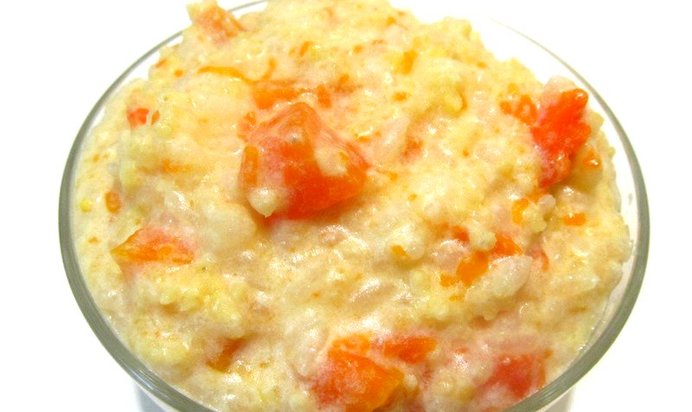 Пшенно-рисовая каша с тыквой
