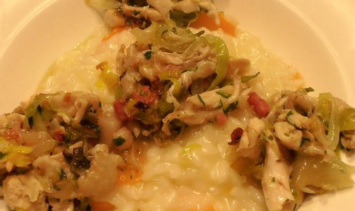 Ризотто с морковью и курицей