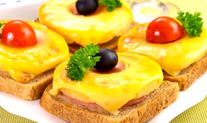 Гавайские тостики