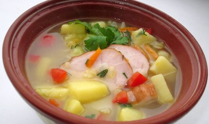 Гороховый суп по-запорожски