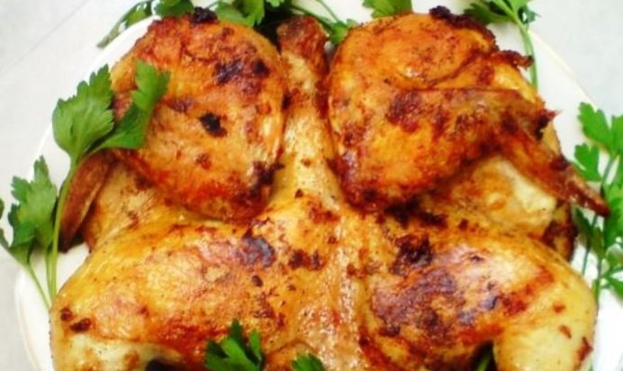 Курица табака в духовке