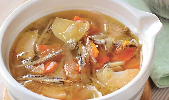 Щи со снетками