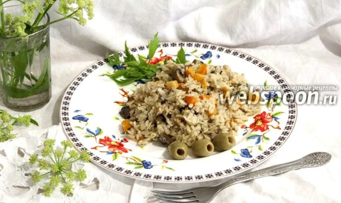 Ризотто с грибами в мультиварке