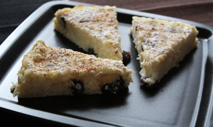 Творожно-рисовая запеканка